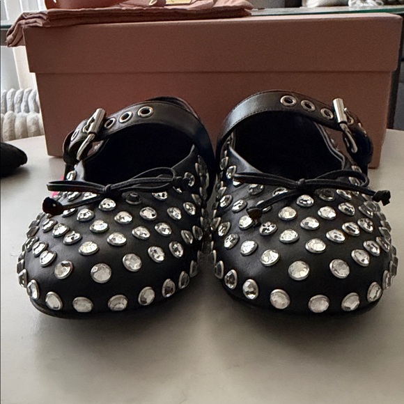 Miu Miu Rhinestone Ballerinas - Picture 10 of 13